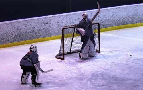 EHA Goalies on ice in Chomutov